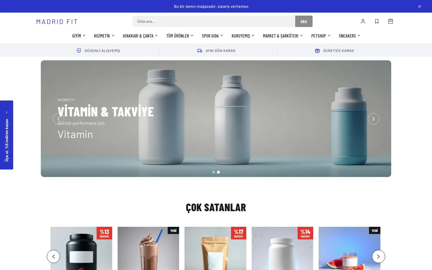 Kenar promosyonu sekmesi