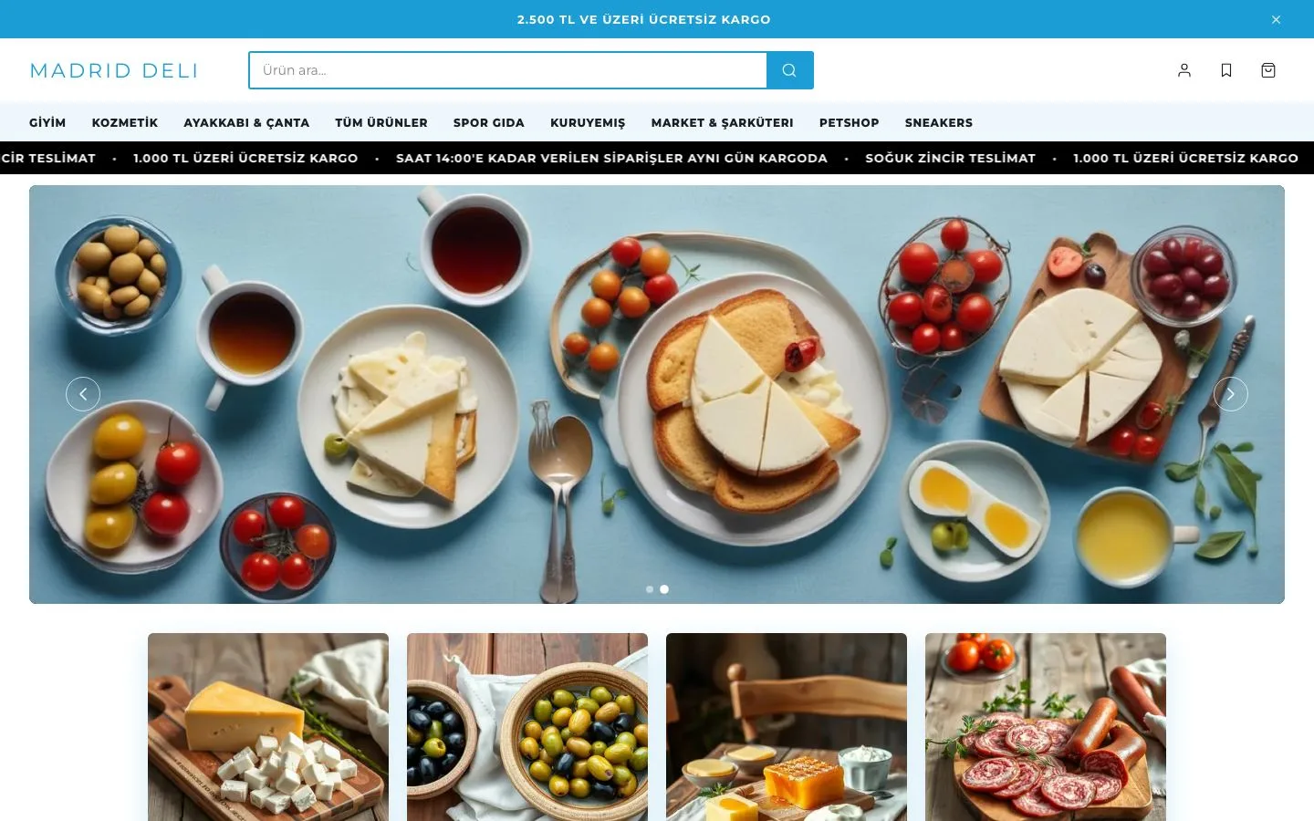 Madrid Deli şarküteri tema stili